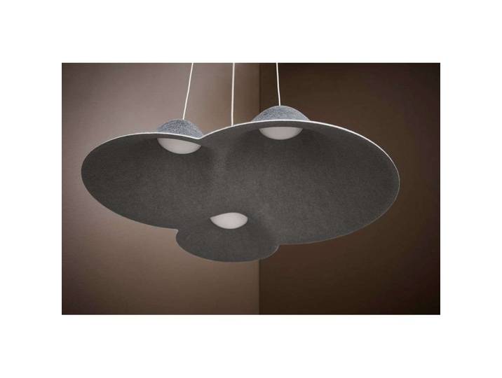 Panorama Pendelleuchte Small Mix Black/Grey - Loom Design - Wohnzimmer - Aluminium