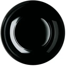 6x Luminarc Suppenteller Apy black 25cm sw, Teller, Schwarz