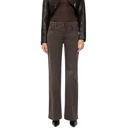 MAC Wide Leg Jeans WIDE mit Bügelfalte in Braun-D36-L34
