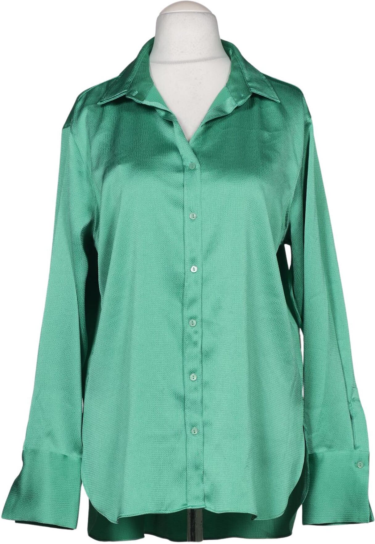 NEO Noir Damen Bluse, Grün, Gr. EU 38, Synthetik - Second Hand