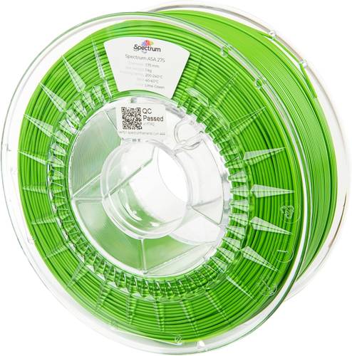 Spectrum Filaments 80303 ASA 275 LIME GREEN Filament ASA UV-beständig, witterungsbeständig, schlagfest 1.75mm 1000g Limettengrün
