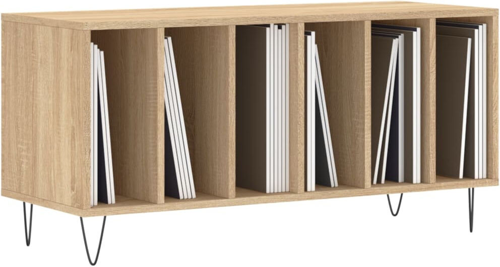 George Oliver Store and show off your vinyl records with this practical and classic record cabinet. Sonoma Oak 48cm H X 100cm W X 38cm D