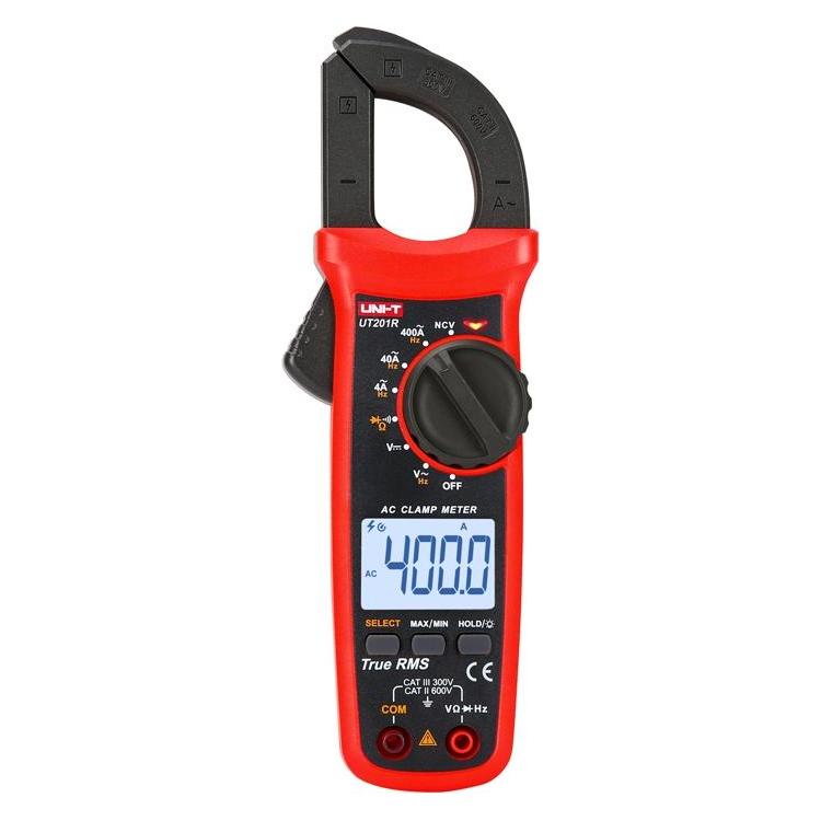 Uni-T UT201R Digital Clamp Meter (CAT II 600V, CAT III 300V, Zangenstrommesser) (UT201R)