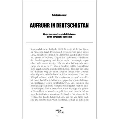 Aufruhr in Deutschistan, Taschenbuch von Ammer Reinhard, Schillo Verlag – Buch und Wein Schillo, 978-3-944716-45-9