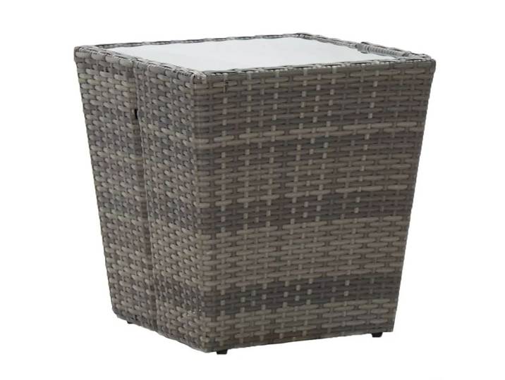 VidaXL - Teetisch poly-rattan, One Size, Grau