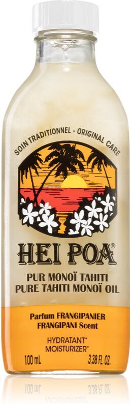 Hei Poa Pure Tahiti Monoï Oil Frangipani Multifunktionsöl Für Körper und Haar 100 ml