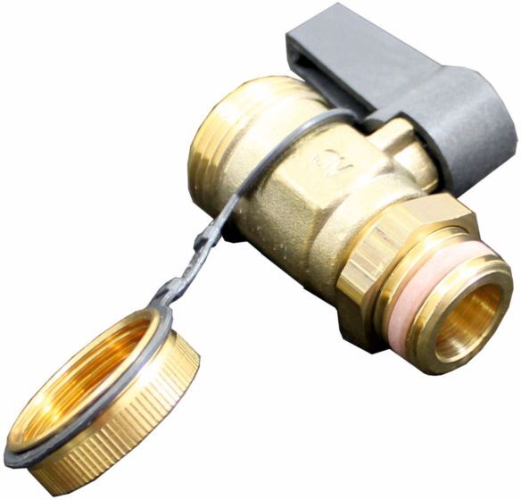Wolf KFE Kugelhahn, AG 1/2", PN16 2071442 120 C, für LS, SLS, FWS