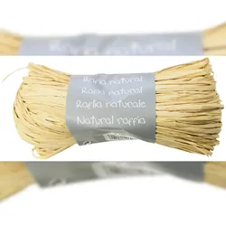 Clairefontaine 8x Geschenkband aus natürlichem Bast 50g - Natur 196071C