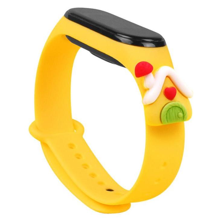 Hurtel Strap Xmas Wristband for Xiaomi Mi Band 4 / Mi Band 3 Christmas Silicone Strap Bracelet Yellow (hous (Kunststoff, Silikon) (1404978613)