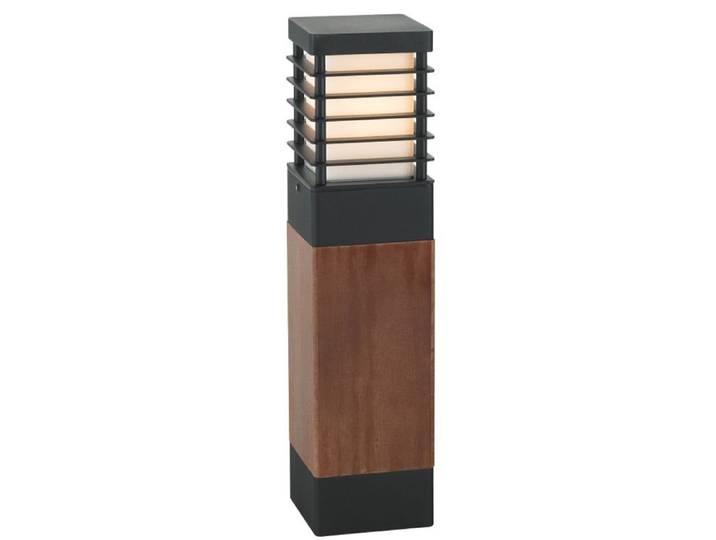 Tuinverlichting hout Selham 49cm zwart met houtbruin Franssen - 3265