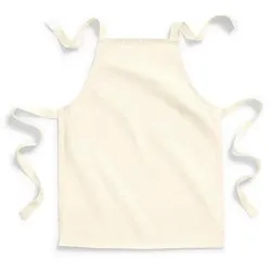 FairTrade Cotton Junior Craft Apron: One Size / Natural