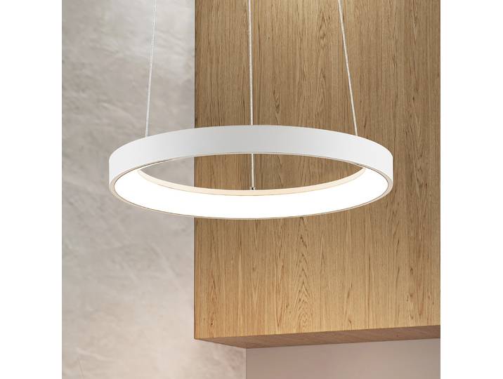 Suspension LED Vivy, blanche, Ø 38 cm, métal - Arcchio - Cuisine - Moderne - À ampoule unique