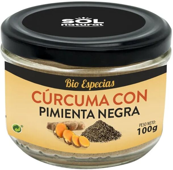 Sol Natural Cúrcuma com Pimenta Negra Bio 100g