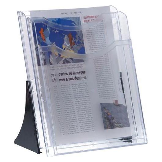 Archivo 2000 Broschürenständer 6102 CS TP PS (Polystyrol) Transparent (A4 hoch) (6102 CS TP)