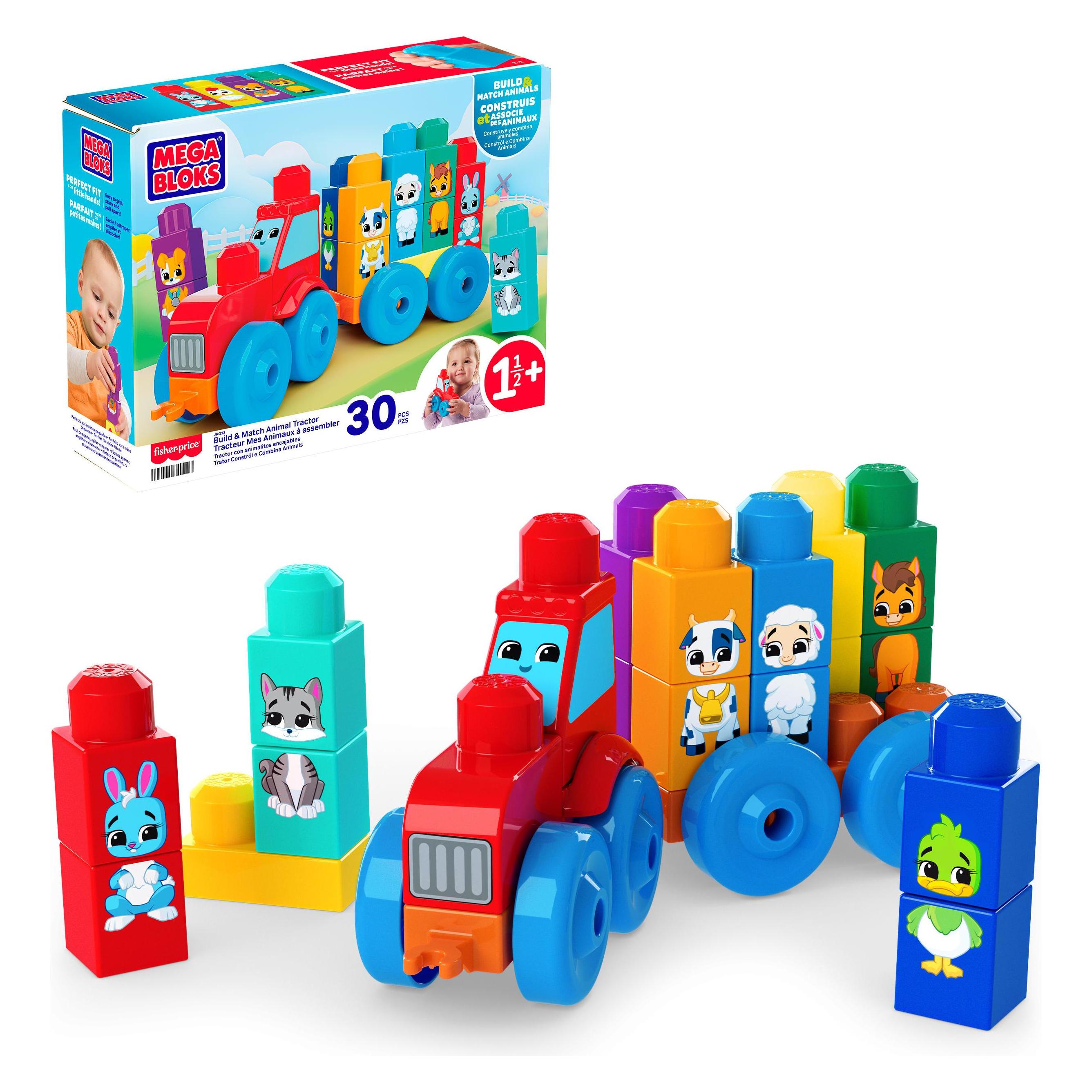 0 MEGA BLOKS Bau- und Lerntiertraktor (JKG33)
