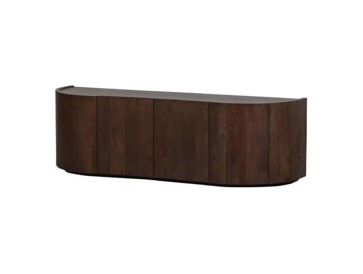 WOOOD WOOOD Sense Dressoir 4-Deurs - Mango - Walnoot - 50x160x46