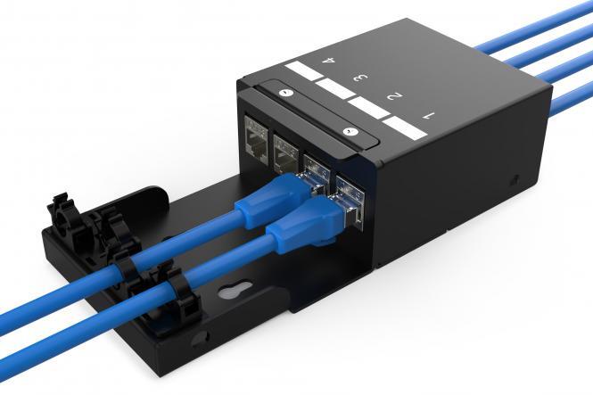 Digitus Konsolidierungspunkt-Box, 4 Ports Keystone-Module DN-93708-4