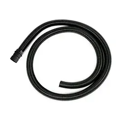 Saugschlauch Fimap 2,5 m lang, schwarz als Ersatz schwarzer flexibler Saugschlauch, 32 mm Anschluss