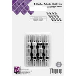 TRU COMPONENTS TC-6936324 F-Verbinder-Set Anschlüsse: F-Stecker, F-Buchse, F-Buchse, F-Stecker Kabel-Durchmesser: 7 mm 1 Set