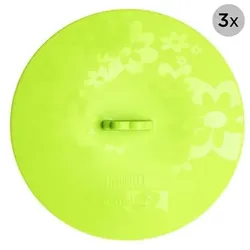 KOCHBLUME® 3 Frischhaltedeckel FrischFIXX Silikon je Ø 18cm