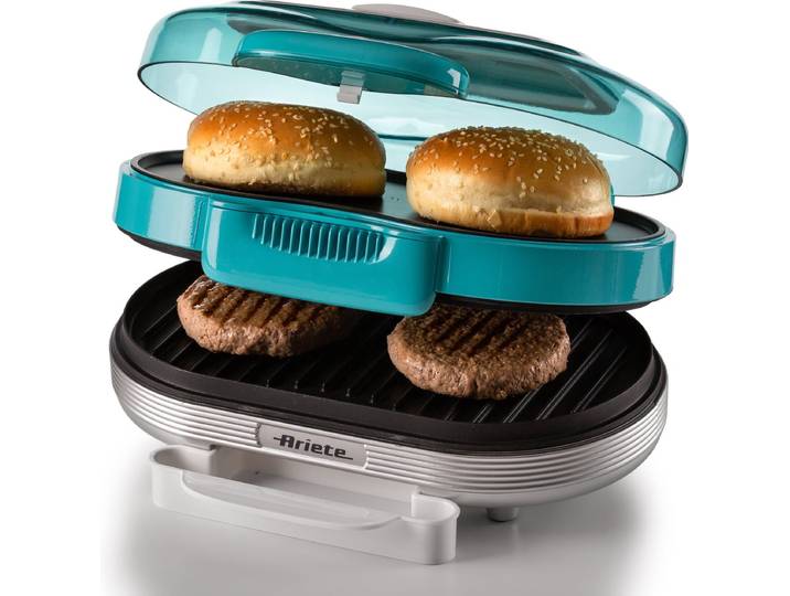 Ariete 0205/01 - 50's Style Hamburger maker - 1200W - Party Time - Blauw