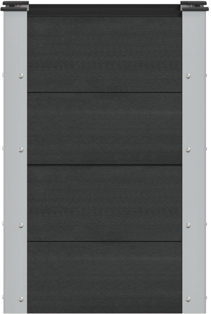 Dakota Fields Planter Black 72cm H x 50cm W x 30cm D