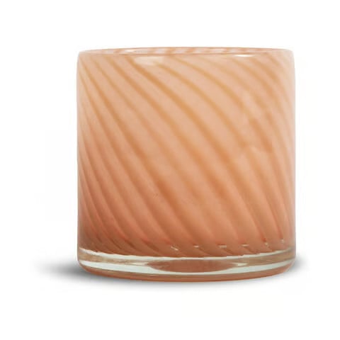 Byon Calore theelichtvaas Roze-beige Ø15 cm