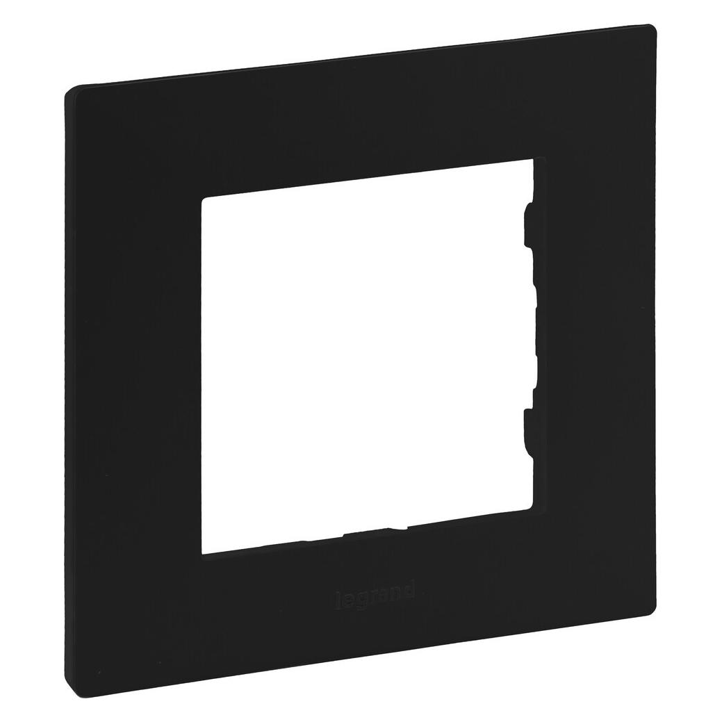 Legrand Niloe Step 1-fach Rahmen Farbe: Schwarz 864571 (864571)