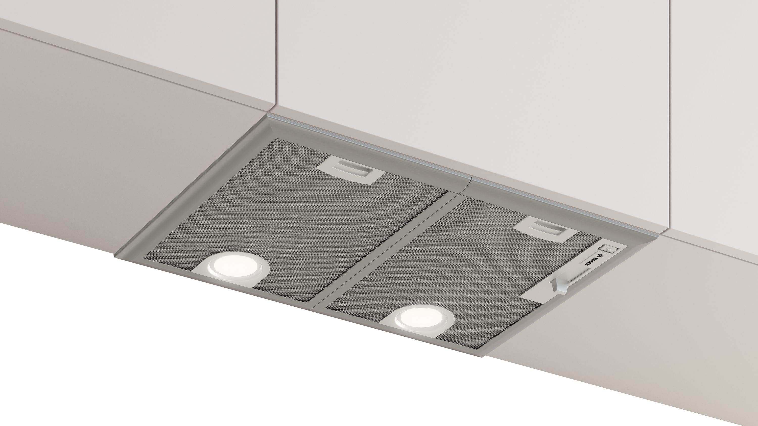 Bosch Serie 4 DHL555BM Abluft/Umluft Dunstabzugshaube/Esse Einbau 50 cm (Metallisch, Silber)