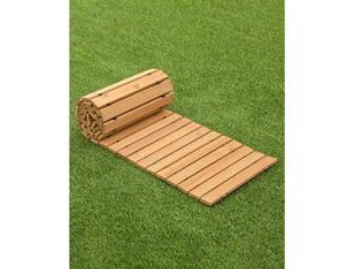 VEVOR Chemin de Jardin en Bois, 244x43 cm, Allée de Jardin Droite Déroulante Antidérapante Décorative en Cèdre avec Connexion par Câble Métallique, pour Fêtes, Mariages, Cour, Terrasse, Extérieur
