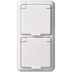 Schneider Electric, Steckdose, Steckdose 2-fach komplett 16A FASHION 235414