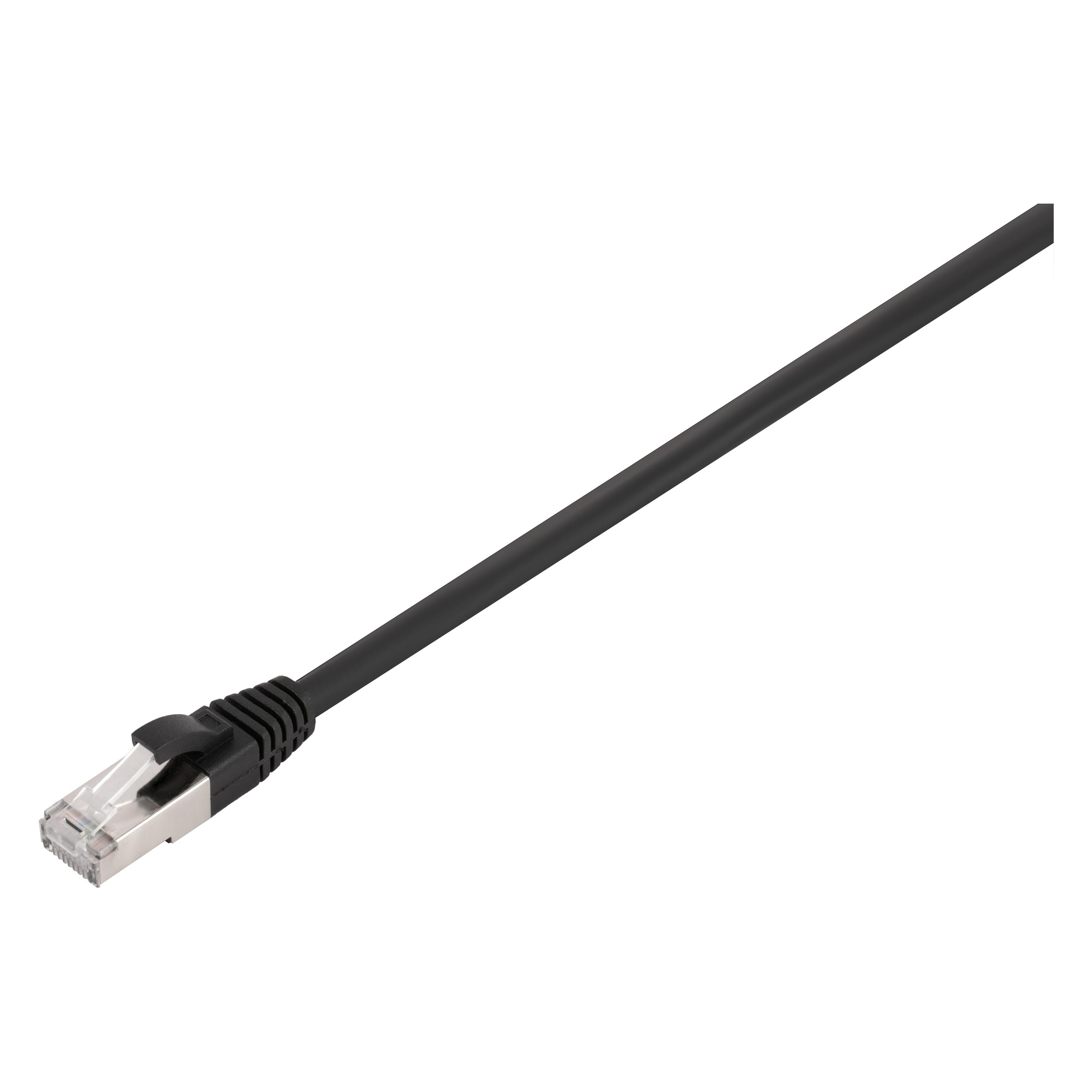 Fuj Tek CAT6A S/FTP Network Cable, 10 m, black (S/FTP, CAT6a, 10 m) (42054371)