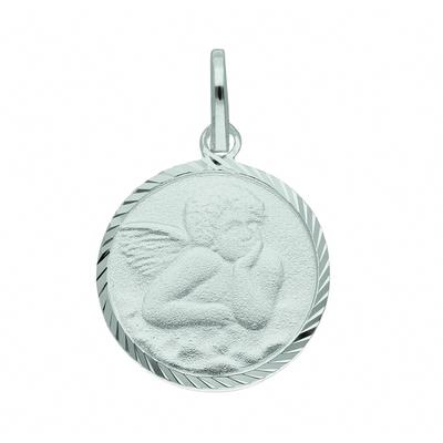 Kettenanhänger ADELIA´S "Medaille Amor 925 Silber", silber, Schmuckanhänger, Damen, Silber 925 (Sterlingsilber), Kettenanhänger, Silberanhänger Amor