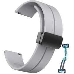 Silikon-Uhrenarmband 20 mm/22 mm mit Magnetverschluss - 20MM Universal Gray