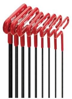 "Eklind Tool 3/32"" to 1/4"" SAE T-Handle Hex Key Set 6 in. 8 pc."