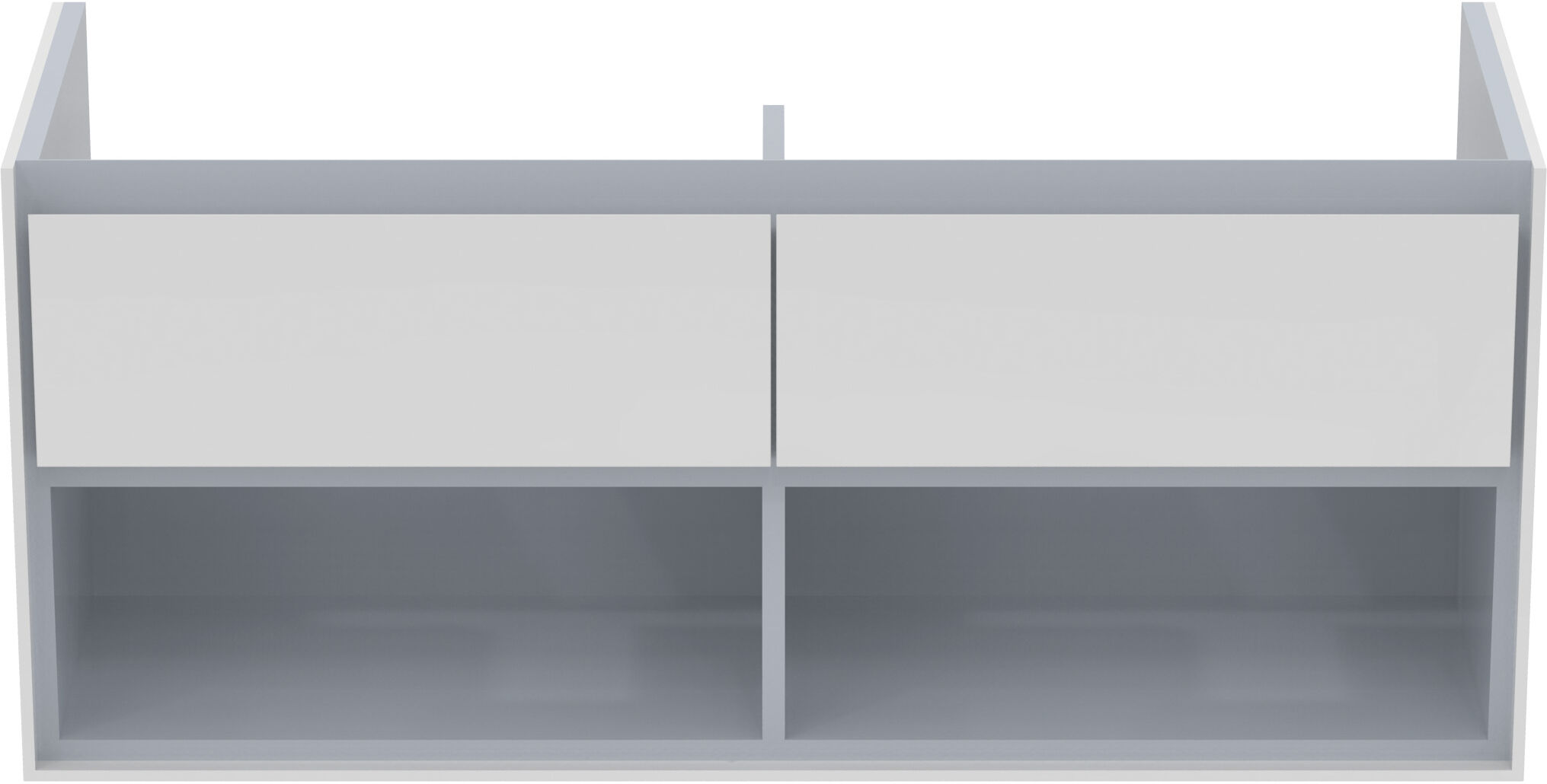 Air Ideal Standard Connect Air Ideal Standard E0829KN 120x51.7x44cm, 2 coulissants, blanc brillant / gris clair mat