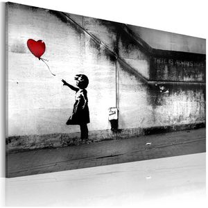Artgeist Wandbild Mädchen mit Ballon, Leinwand, Querformat, 120 x 80 cm