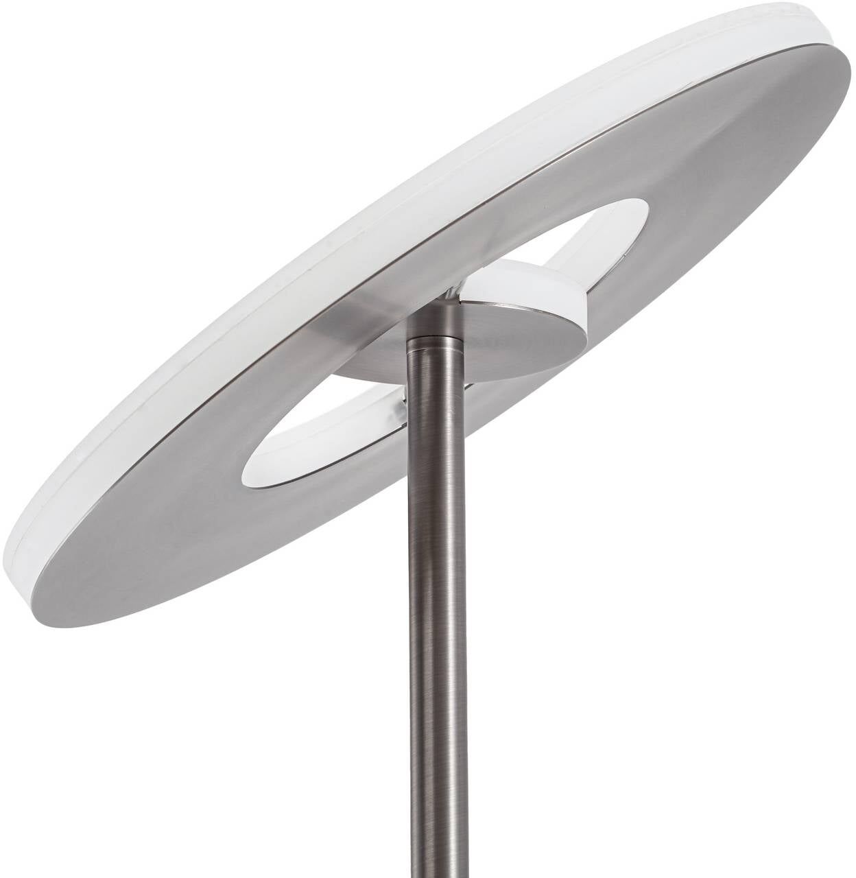 LED Deckenfluter Raymond Lucande, dimmbar, alu / grau / zink, für Wohn- / Esszimmer, Metall, Modern, LED Stehlampe