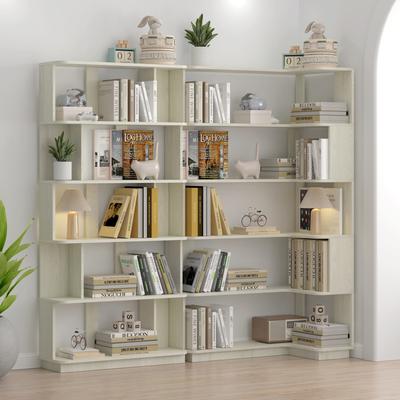 Kodotan sofa Set Of 2 Display Shelf, 90cm Space Saving Corner Bookshelf + 80cm Bookcase, Extendable Free Combination