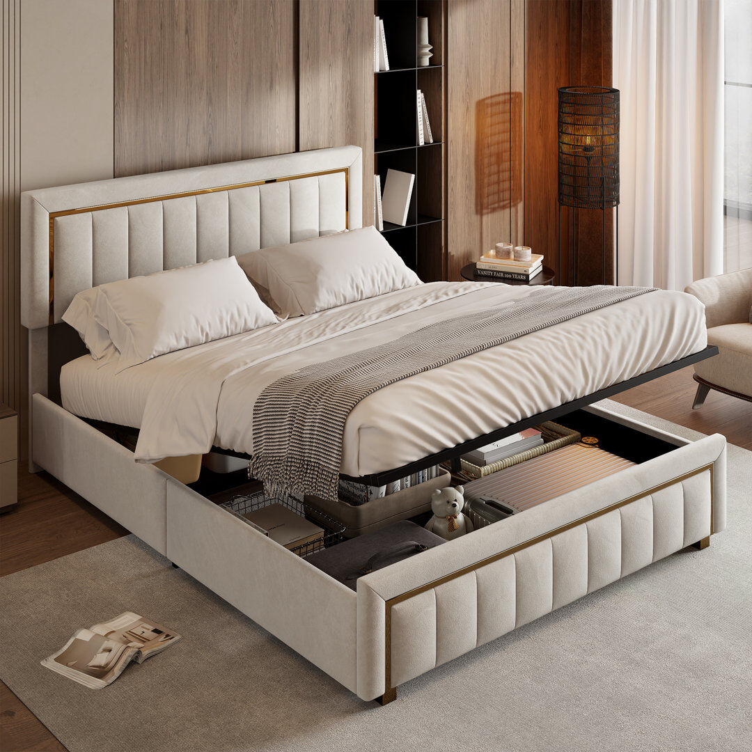 Brayden Studio Bed Beige Kingsize (5')
