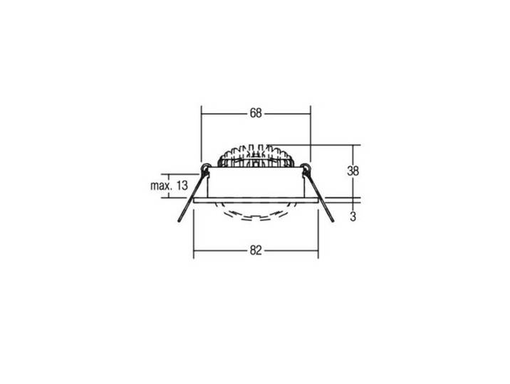 BRUMBERG LED-Einbaustrahler 38° rund alu 2.700K Einbaustrahler, alu / grau / zink, für Flurbereich, Aluminium