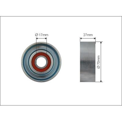 CAFFARO Spannrolle, Keilrippenriemen 500097 für HONDA
