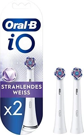 Oral-B Aufsteckzahnbürste 8700216373210 / iO Radiant White Doppelpack Weiß