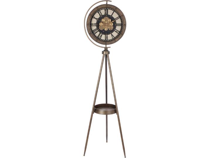 Standuhr GILDE Standuhr Heritage , braun (kupferfarben, schwarz), B:42cm H:163cm L:45cm, Metall, Standuhren, Standuhr