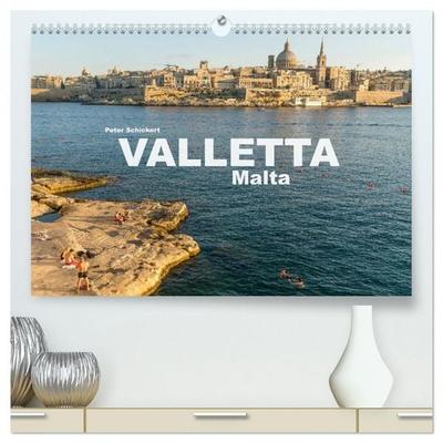 Valletta - Malta (hochwertiger Premium Wandkalender 2026 DIN A2 quer), Kunstdruck in Hochglanz