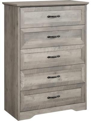 Alkmaar Elam Grey Dresser Closet Storage Tower Organizer for Bedroom