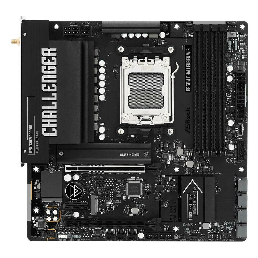 AsRock MB AMD AM5 B850M Challenger WiFi (AM5, AMD B850, mATX) (90-MXBU40-A0UAYZ)