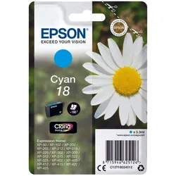 Epson Original 18 Gänseblümchen Druckerpatrone - cyan (C13T18024012)