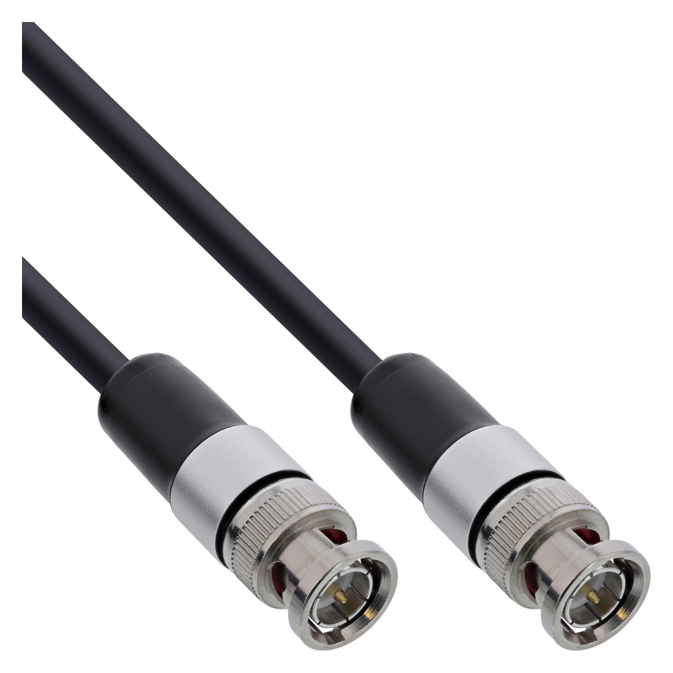 InLine BNC Videokabel, 12G-SDI, 4K60Hz, 75 Ohm, 0,5m (0.50 m) (10855S)