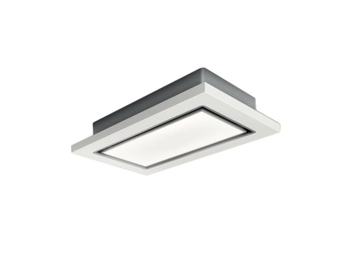 ELICA hotte au plafond LULLABY évacuation (Blanc - Bois laqué et acier inoxydable)